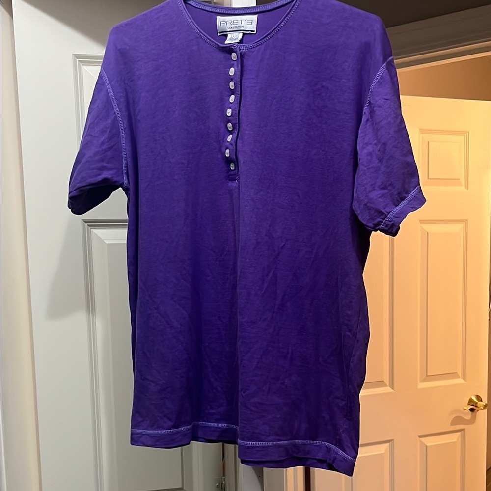 🌺Vibrant Purple Short Sleeve Tee